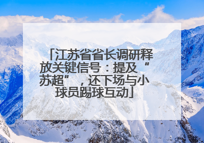 江苏省省长调研释放关键信号：提及“苏超”，还下场与小球员踢球互动