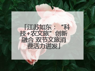 江苏如东：“科技+农文旅”创新融合 双节文旅消费活力迸发