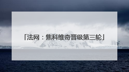 法网：焦科维奇晋级第三轮