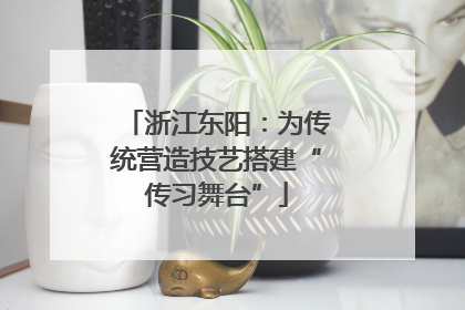 浙江东阳：为传统营造技艺搭建“传习舞台”