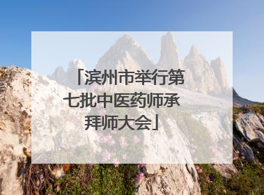 滨州市举行第七批中医药师承拜师大会