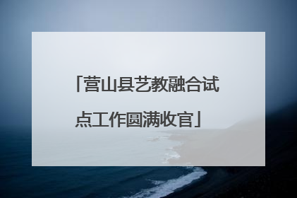 营山县艺教融合试点工作圆满收官