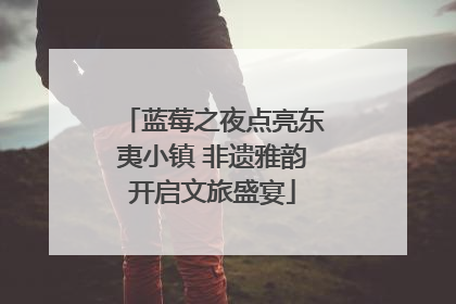蓝莓之夜点亮东夷小镇 非遗雅韵开启文旅盛宴