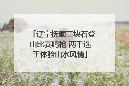 辽宁抚顺三块石登山比赛鸣枪 两千选手体验山水风情