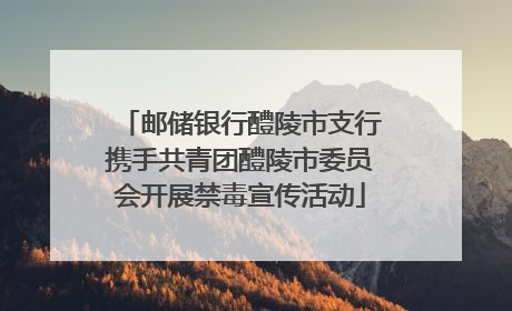 邮储银行醴陵市支行携手共青团醴陵市委员会开展禁毒宣传活动