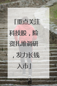 重点关注科技股，险资扎堆调研，发力长钱入市