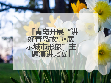 青岛开展“讲好青岛故事•展示城市形象”主题演讲比赛