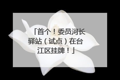 首个！委员河长驿站（试点）在台江区挂牌！