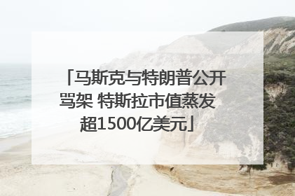 马斯克与特朗普公开骂架 特斯拉市值蒸发超1500亿美元
