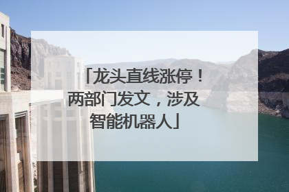 龙头直线涨停！两部门发文，涉及智能机器人