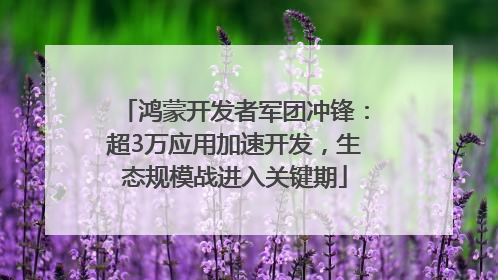 鸿蒙开发者军团冲锋：超3万应用加速开发，生态规模战进入关键期