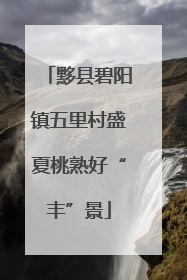 黟县碧阳镇五里村盛夏桃熟好“丰”景