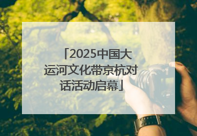 2025中国大运河文化带京杭对话活动启幕