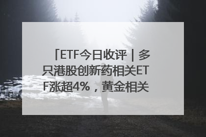 ETF今日收评｜多只港股创新药相关ETF涨超4%，黄金相关ETF跌逾1%